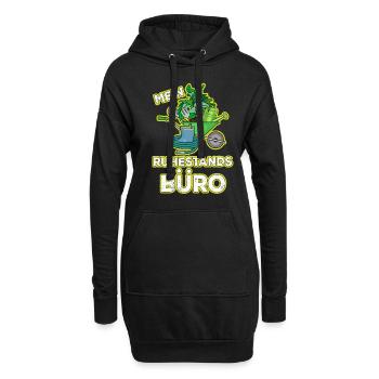 Garten Ruhestand Lustig Geschenk - Hoodie-Kleid - Schwarz - Vorne