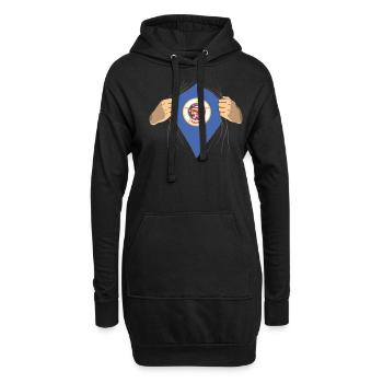Fier cadeau de résident du Minnesota - Sweat-shirt à capuche long Femme - noir - Devant