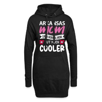 Arkansas mutter geschenk - Hoodie-Kleid - Schwarz - Vorne