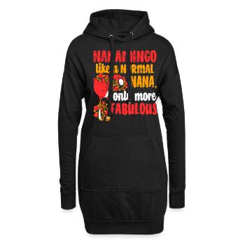 Thomas Jefferson - Hoodie-Kleid - Schwarz - Vorne
