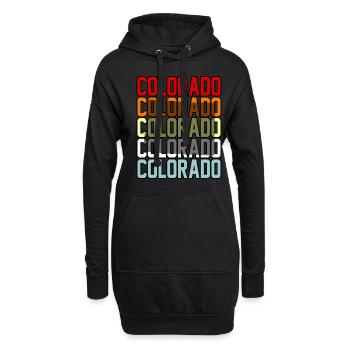Cadeau d’un résident du Colorado - Sweat-shirt à capuche long Femme - noir - Devant