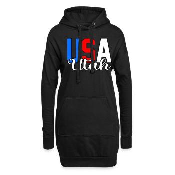 Utah haus geschenk - Hoodie-Kleid - Schwarz - Vorne