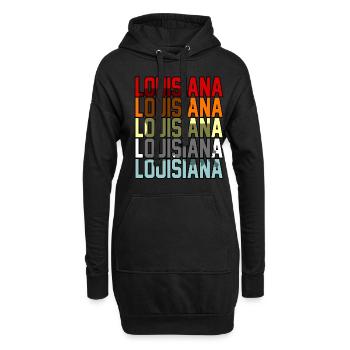 Louisiana abenteurer geschenk - Hoodie-Kleid - Schwarz - Vorne