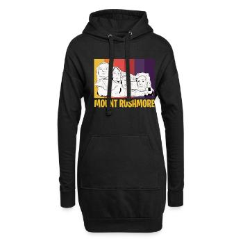 Mount Rushmore Amerika Präsidenten Denkmal - Hoodie-Kleid - Schwarz - Vorne