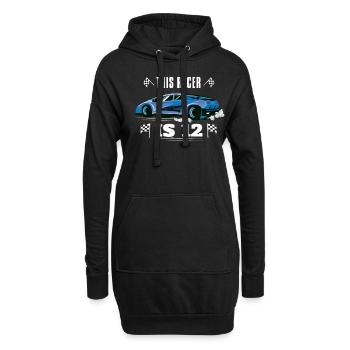 Naissance Né Age 12 ans Fast Driver Racer Car - Sweat-shirt à capuche long Femme - noir - Devant