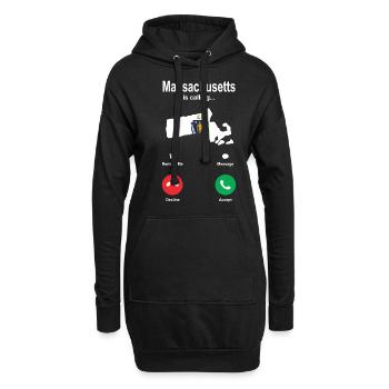 Beau cadeau du Massachusetts - Sweat-shirt à capuche long Femme - noir - Devant