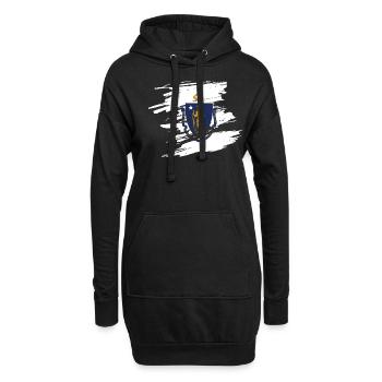 Massachusetts Home Pride Geschenk - Hoodie-Kleid - Schwarz - Vorne