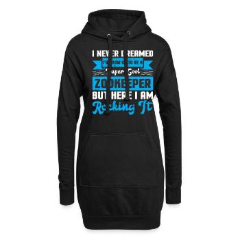 Zoowärter - Hoodie-Kleid - Schwarz - Vorne