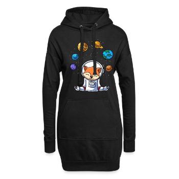Jonglieren - Hoodie-Kleid - Schwarz - Vorne