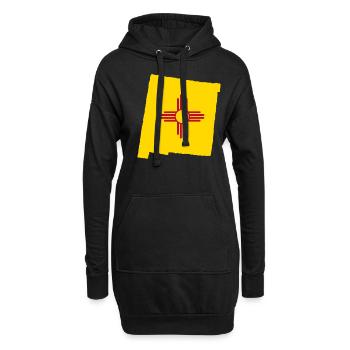 Beauté du nouveau-mexique cadeau - Sweat-shirt à capuche long Femme - noir - Devant