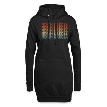 North Dakota Einwohner Geschenk - Hoodie-Kleid - Schwarz - Vorne