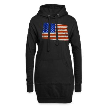 North Dakota Home Pride Usa flaggengeschenk - Hoodie-Kleid - Schwarz - Vorne