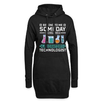 Soyez gentil, vous aurez besoin d’un technologue de laboratoire - Sweat-shirt à capuche long Femme - noir - Devant