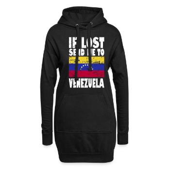 Venezuela Flagge Spruch - Hoodie-Kleid - Schwarz - Vorne