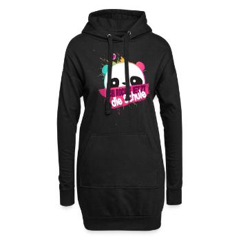 Endlich Schulkind, Einschulung - Hoodie-Kleid - Schwarz - Vorne