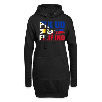 Stolz Darauf Ein Philippinisches Geschenk Zu Sein - Hoodie-Kleid - Schwarz - Vorne