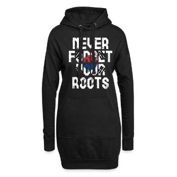 Wurzeln Südkorea Geschenk - Hoodie-Kleid - Schwarz - Vorne