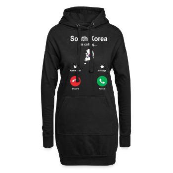 Abenteurer Südkorea Geschenk - Hoodie-Kleid - Schwarz - Vorne
