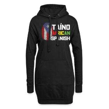 Drapeau espagnol américain Mois du patrimoine hispanique - Sweat-shirt à capuche long Femme - noir - Devant
