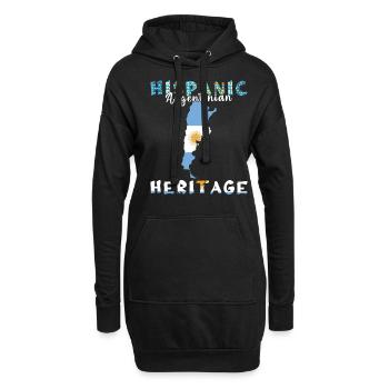 Argentina Hispanic Heritage Month - Hoodie-Kleid - Schwarz - Vorne