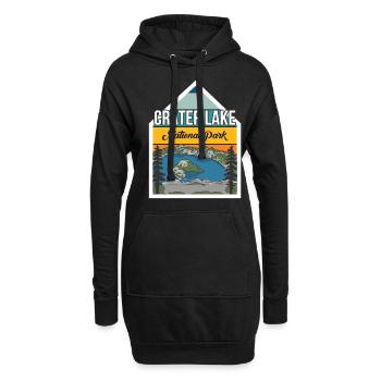 Parc national du lac Oregon Crater Lake Randonnée Nature - Sweat-shirt à capuche long Femme - noir - Devant
