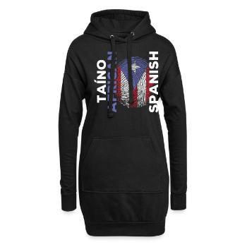 Drapeau américain de l’Espagne Mois du patrimoine hispanique - Sweat-shirt à capuche long Femme - noir - Devant
