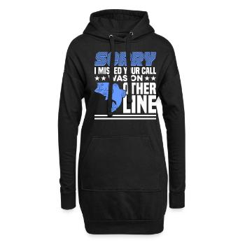 Pêche Pêche Pêcheur Pêche Canne à pêche - Sweat-shirt à capuche long Femme - noir - Devant