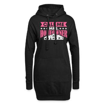 Propriétaire Propriétaire Cadeau Propriétaire Propriétaire - Sweat-shirt à capuche long Femme - noir - Devant
