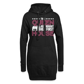 Hausbesitzer Eigentümer Geschenk Hauseigentümer - Hoodie-Kleid - Schwarz - Vorne