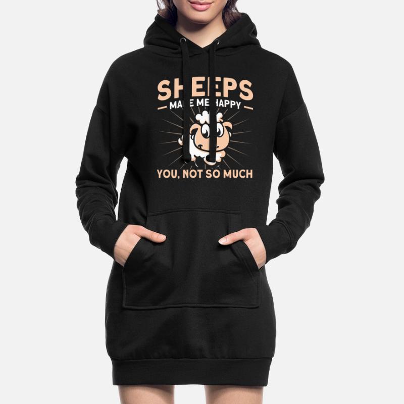 Élevage de moutons Élevage Élevage Mouton Cadeau Sweat-shirt à capuche long Femme