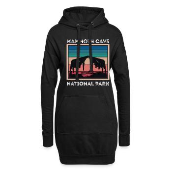 Mammoth Cave Souvenir Nationalpark Kentucky - Hoodie-Kleid - Schwarz - Vorne
