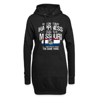 Missouri - Hoodie-Kleid - Schwarz - Vorne