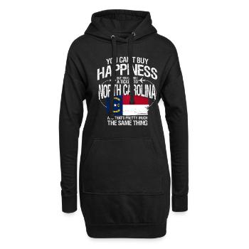 North Carolina - Hoodie-Kleid - Schwarz - Vorne