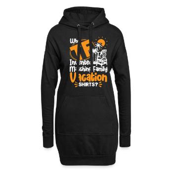 Autoreise Urlaub Familie Urlaub Familie Geschenk - Hoodie-Kleid - Schwarz - Vorne