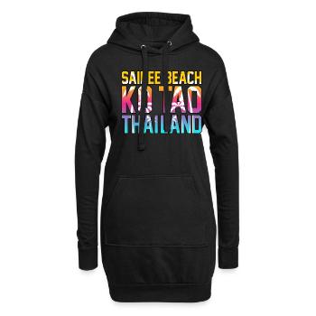 Thaïlande - Sweat-shirt à capuche long Femme - noir - Devant