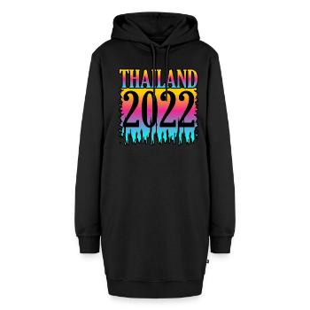 Thaïlande - Sweat-shirt à capuche long Femme - noir - Devant