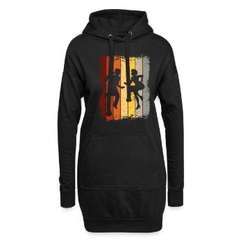 Samba - Hoodie-Kleid - Schwarz - Vorne