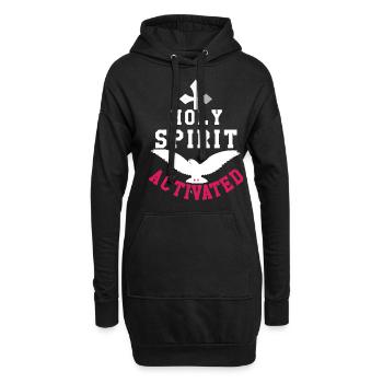 Lord God Holy Spirit Activated Christian Jesus - Hoodie-Kleid - Schwarz - Vorne