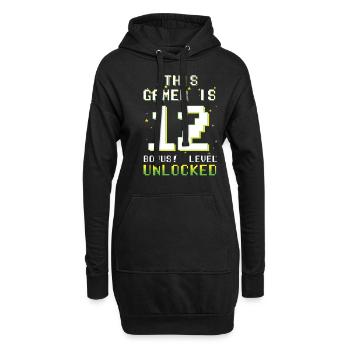 This Gamer Video Game Lover Gamer Age 12 - Hoodie-Kleid - Schwarz - Vorne