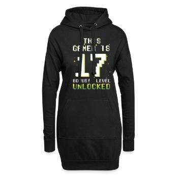 This Gamer Video Game Lover Gamer Age 17 - Hoodie-Kleid - Schwarz - Vorne