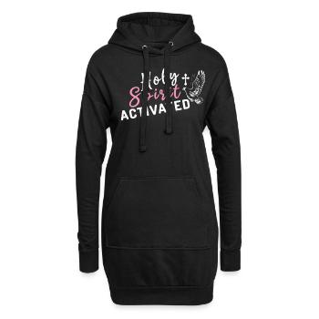 Saint- Activé Seigneur Dieu Chrétien Jésus - Sweat-shirt à capuche long Femme - noir - Devant