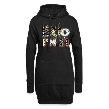 Halloween Pattern Spider Creatures Naissance Age 21 - Sweat-shirt à capuche long Femme - noir - Devant