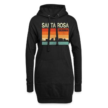 Sainte-Rose - Sweat-shirt à capuche long Femme - noir - Devant