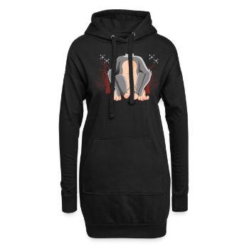 Drôle de costume de singe d’arbre animal pour Halloween - Sweat-shirt à capuche long Femme - noir - Devant
