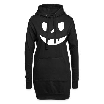 Cute Pumpkin Face Horror Scary Halloween - Hoodie-Kleid - Schwarz - Vorne