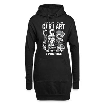 Ein letztes mechanisches Ersatz-Autotuning - Hoodie-Kleid - Schwarz - Vorne