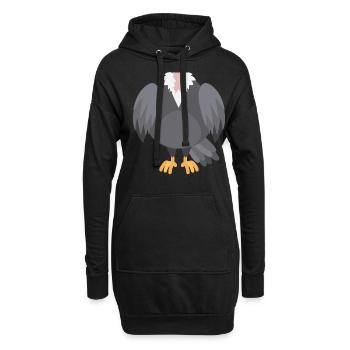 Funny Animal Turkey Costume For Halloween - Hoodie-Kleid - Schwarz - Vorne
