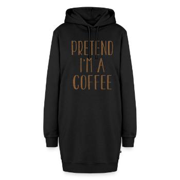 Funny Pretend I'm Coffee Costume For Halloween - Hoodie-Kleid - Schwarz - Vorne