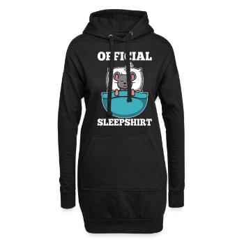 Official sleepshirt Maus - Hoodie-Kleid - Schwarz - Vorne