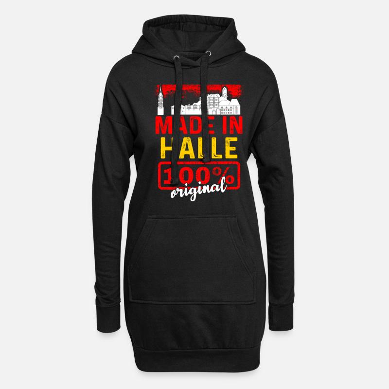 Kiel - Hoodie-Kleid - Schwarz